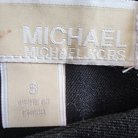 Michael Michael Kors Black Straight Leg Trouser Pants Size 8 - Picture 9 of 9